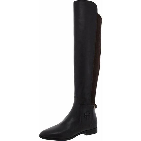 $558 Tory Burch Wyatt Black Over‎ the Knee Boots Women's Sz US 8 - Picture 10 of 10